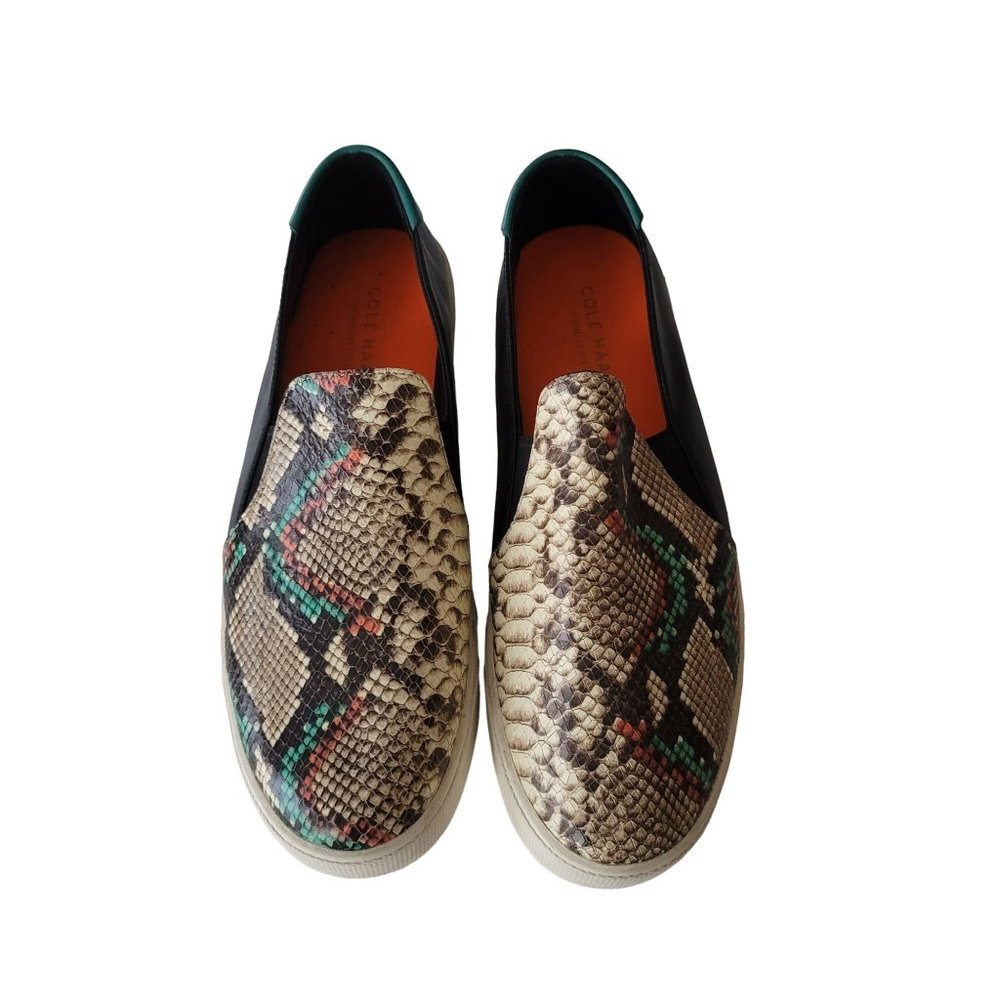 Cole Haan Slip-on Snake Print Sneaker. Size 10B